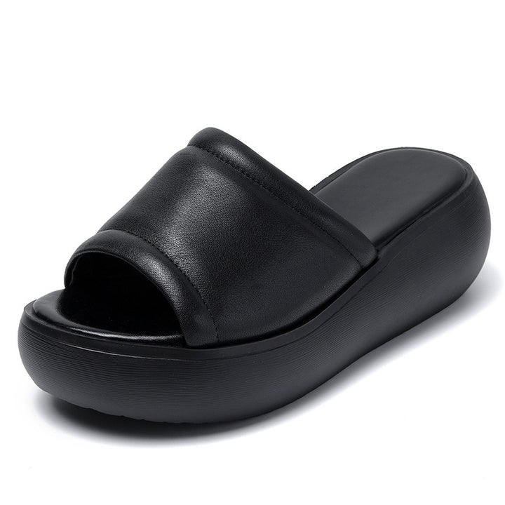 Dame Plattform Rutsche Sandaler med polstret fodseng Stilla