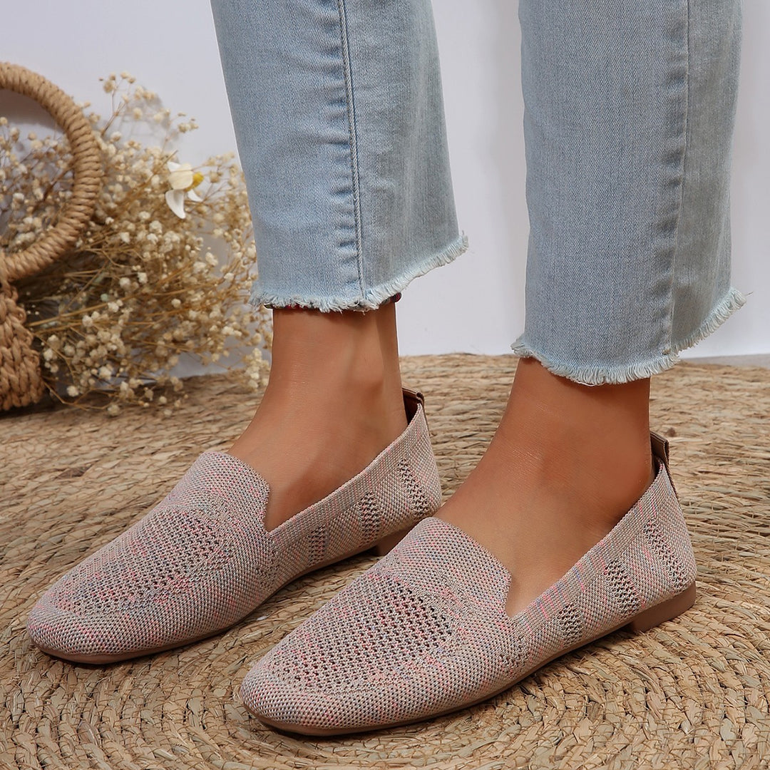 Dame Let og åndbar Slip-On Ballerina med moderne netdesign Stilla