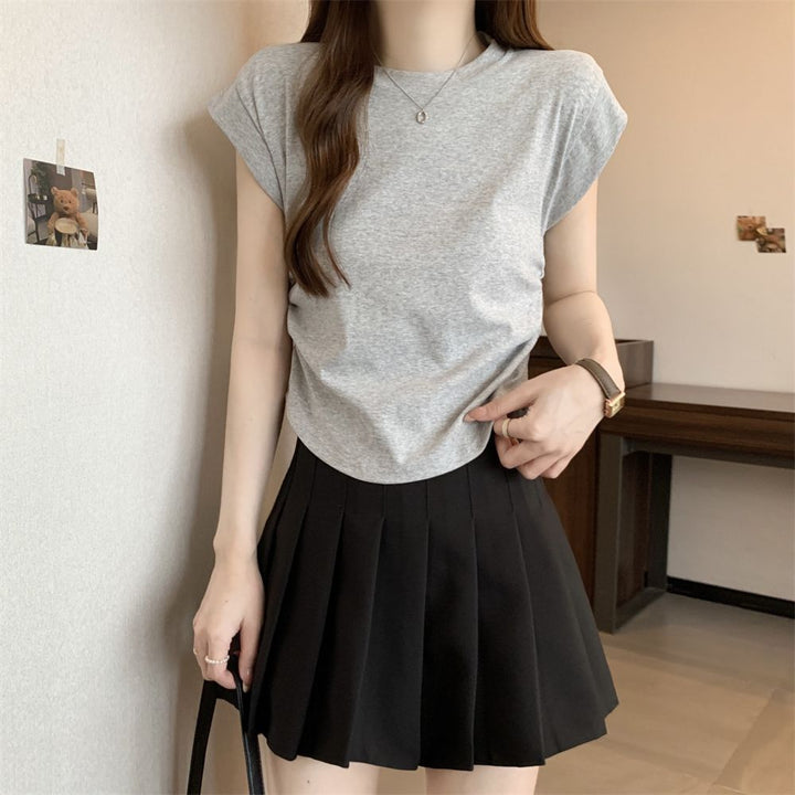 Femme Relaxed Fit Kap ærme T-shirt Stilla
