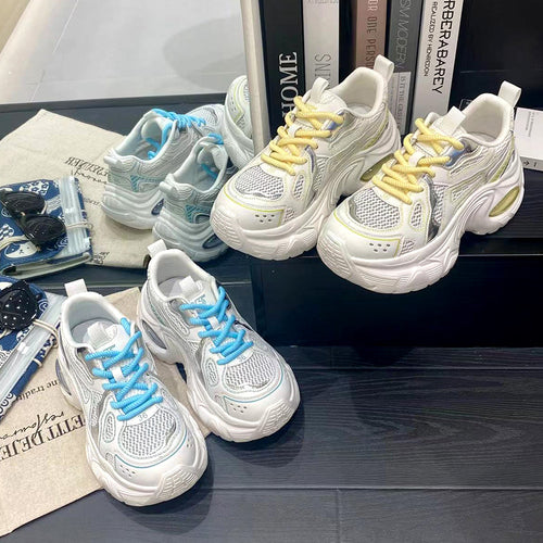Dame let mesh sneakers i sporty design Stilla