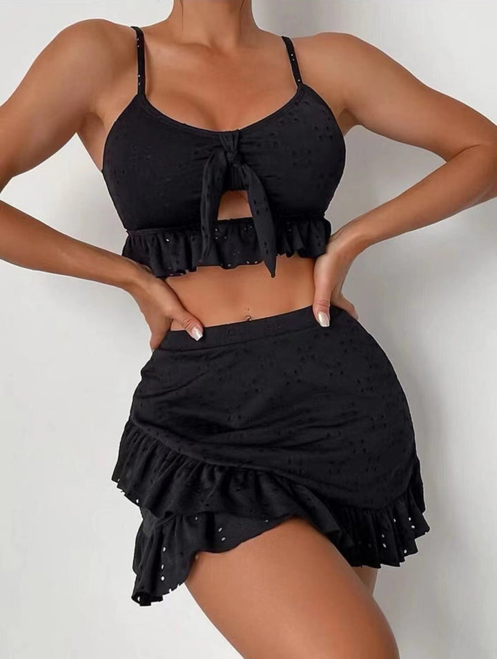 Damer cropped top og miniskørt sæt Skovae