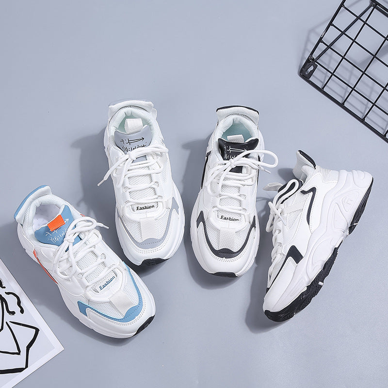 Dame Lettere Løbesneakers med åndbar Mesh-overflade og dæmpende sål Stilla