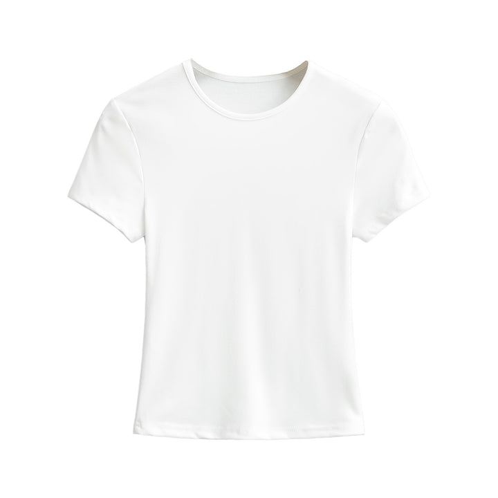 Kvinder Komfortabelt Basic T-shirt med åndbart materiale Stilla