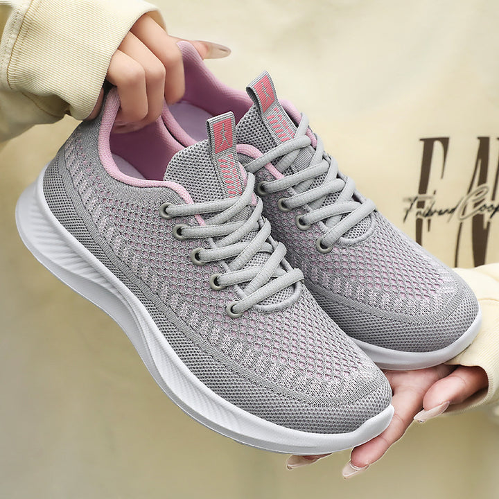 Dame Sporty Åndbare Sneakers med elastisk Overdel Stilla