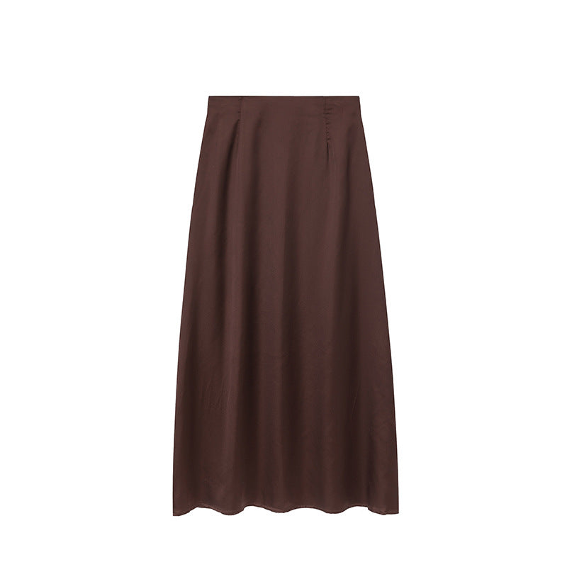 Dame Elegant Midi-Nederdel Stilla