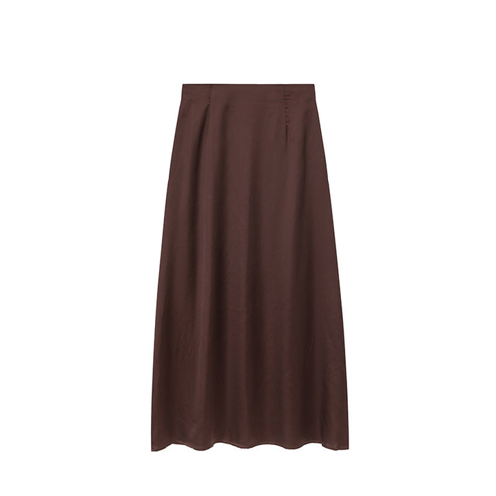 Dame Elegant Midi-Nederdel Stilla