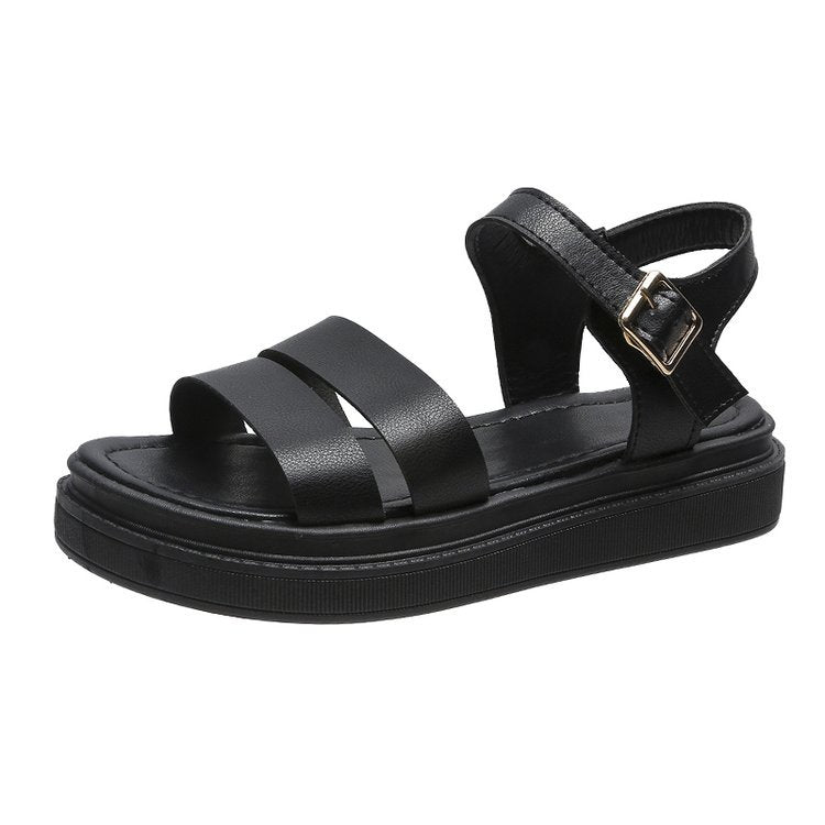 Dame Plateau-sandaler med justerbar rem og komfortabel sål Stilla