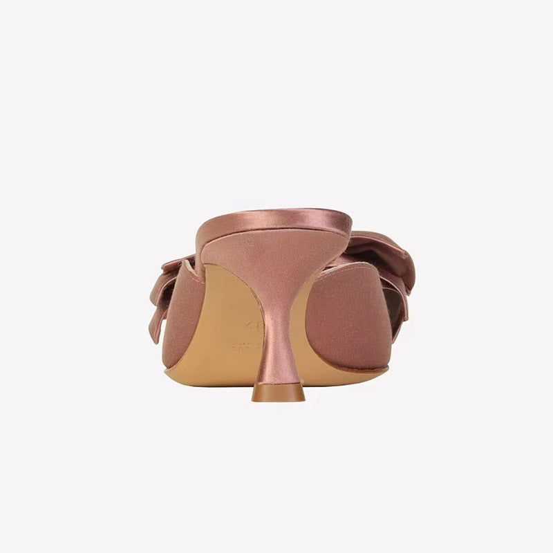 Femme Sløjfe-dekorerede Slingback-Hæle Stilla
