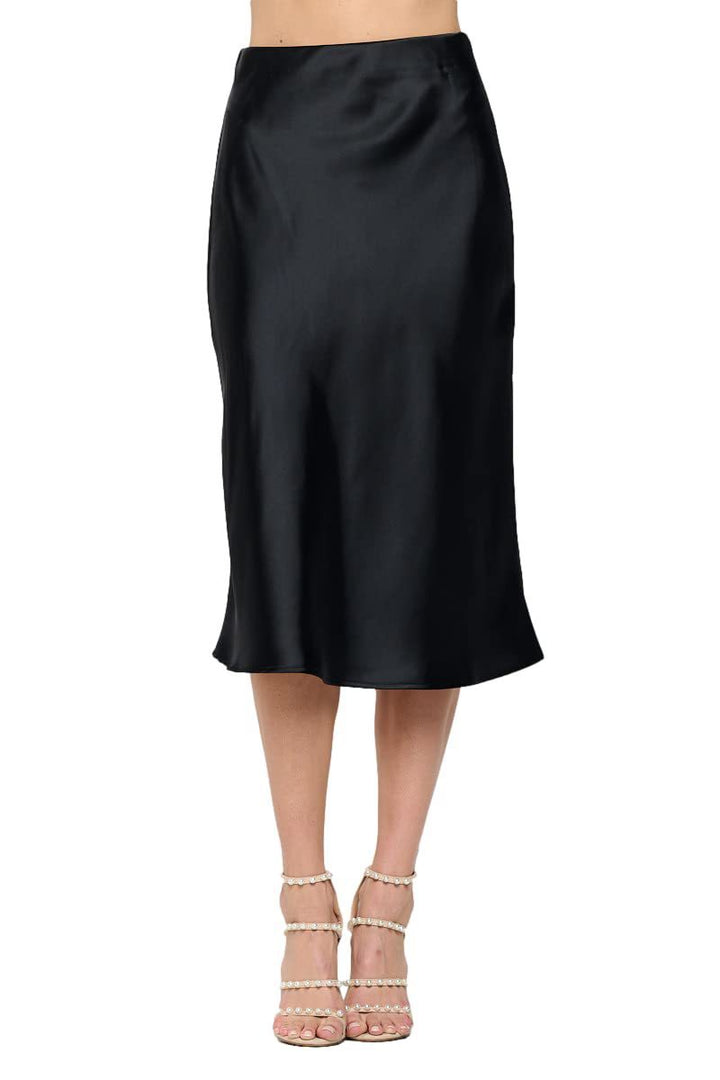 Dame satin nederdel Stilla