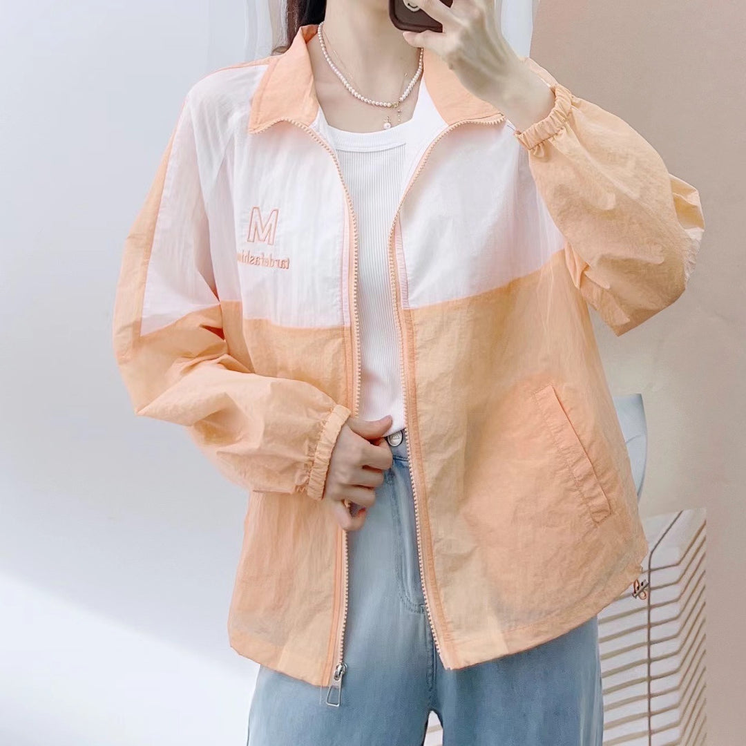 Dame overgangsjakke med moderne colorblocking-design og praktiske lommer Stilla