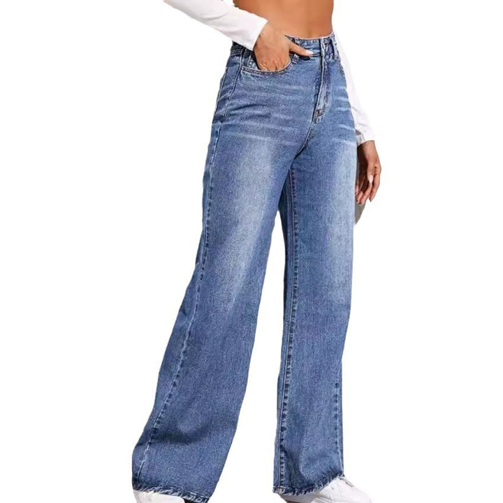 Damer vidt skårne høj talje jeans i casual look Skovae