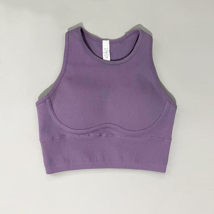 Dame Sports Bustier med åndbart ribstof og støttende design Stilla