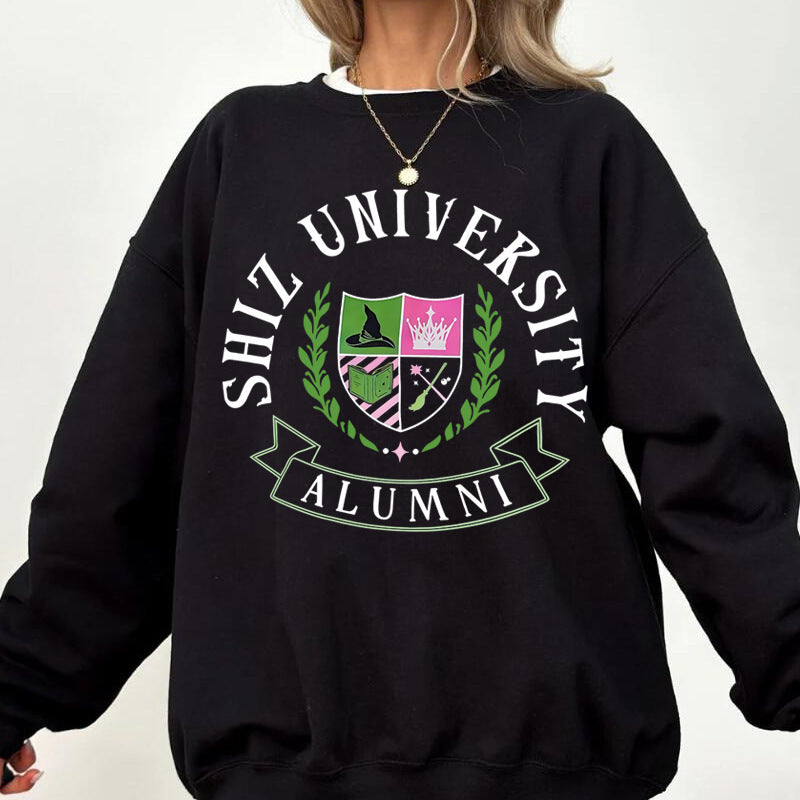 Kvinders oversized sweatshirt med universitetsmærke og afslappet pasform Stilla