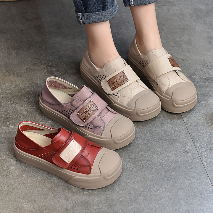 Dame sporty Slip-On sneakers med unikt velcro design og åndbare egenskaber Stilla