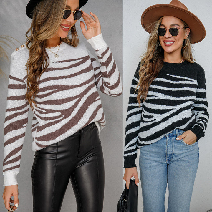 Kvindernes mønstrede sweater Stilla