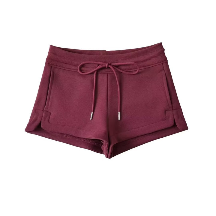 Dame Sporty Sweatshorts med justerbar snøre og sidelommer Stilla