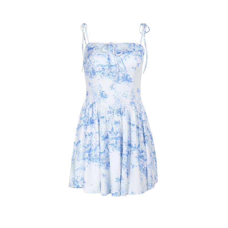 Dame blomsterdesign Fit og Flare Kjole Stilla