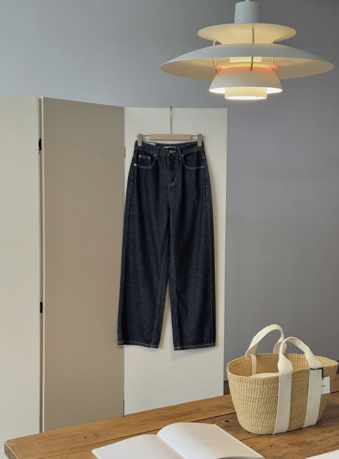 Dame brede High-Waist jeans i afslappet snit med komfortabelt bærekomfort Stilla