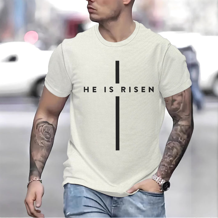 Herre T-shirt med kristelig budskab Stilla