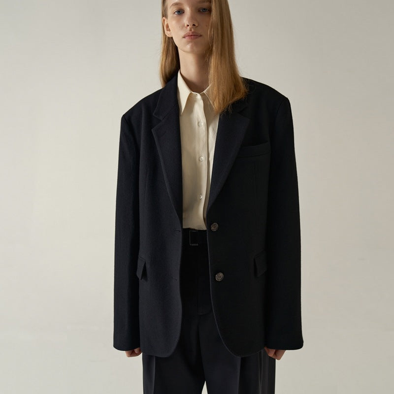 Kvindernes elegante box blazer lavet af kvalitets Stilla stof