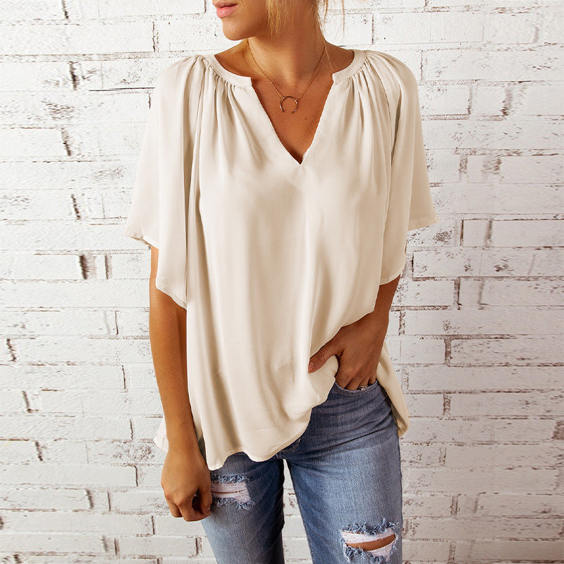 Dame elegant chiffon bluse Stilla
