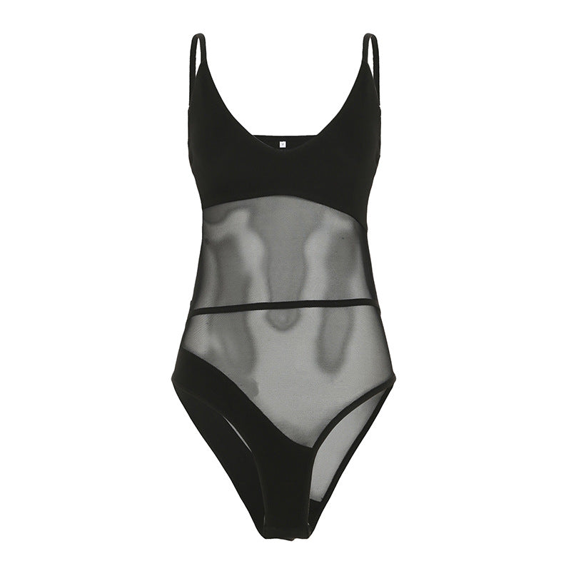 Damen Body mit eleganter Spitzen-Detailierung Skovae