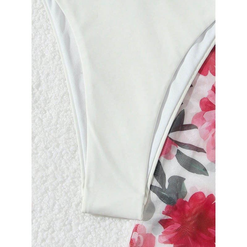 Dame Bikini-sæt med blomsteret omslagsskyder Skovae