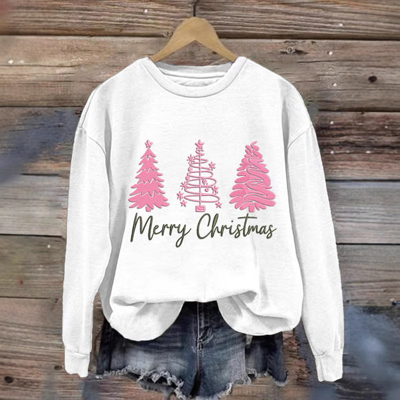 Kvinder komfortabel jul sweatshirt med festlig print Skovae