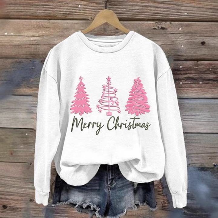 Kvinder komfortabel jul sweatshirt med festlig print Skovae