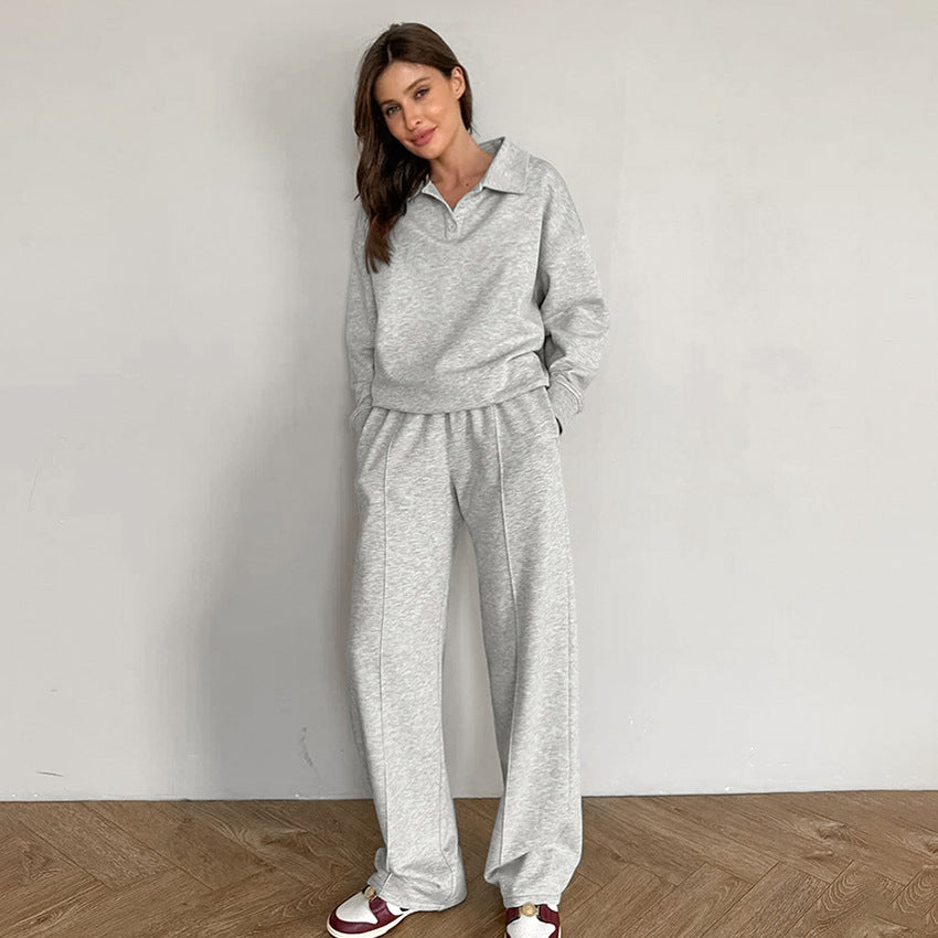 Dame Sporty Lounge-Sæt med blødt materiale og stilfuld pasform Stilla