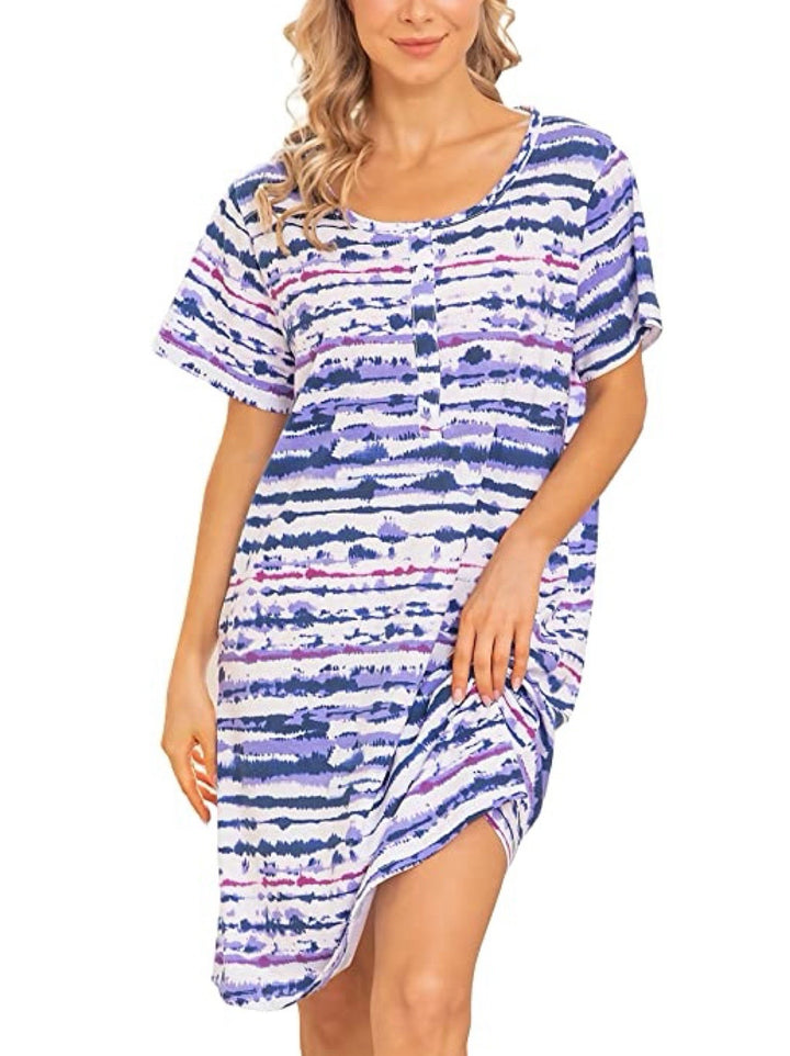 Dame Fritid Tie-Dye Skjortekjole Stilla