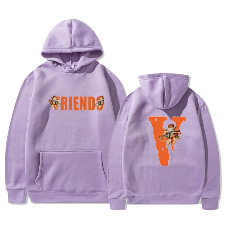Kvinde hoodie med karakteristisk front- og rygprint Skovae