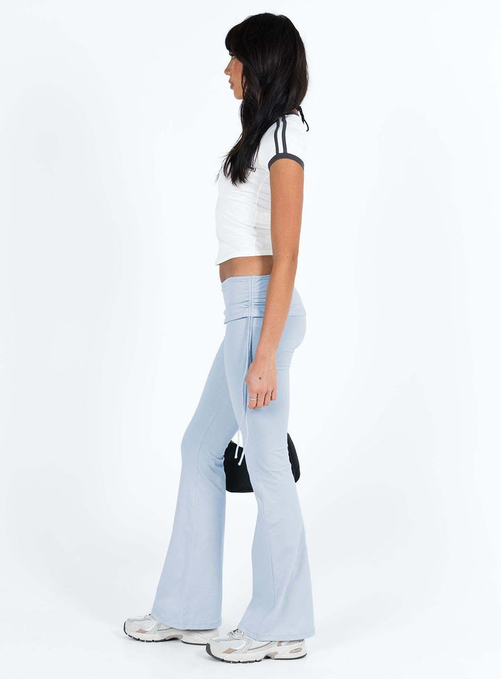 Dame Bootcut-leggings med høj talje og elastisk linning Skovae