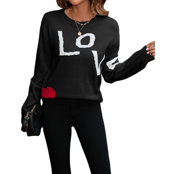 Dame Designer Sweater med Stilla bogstaver