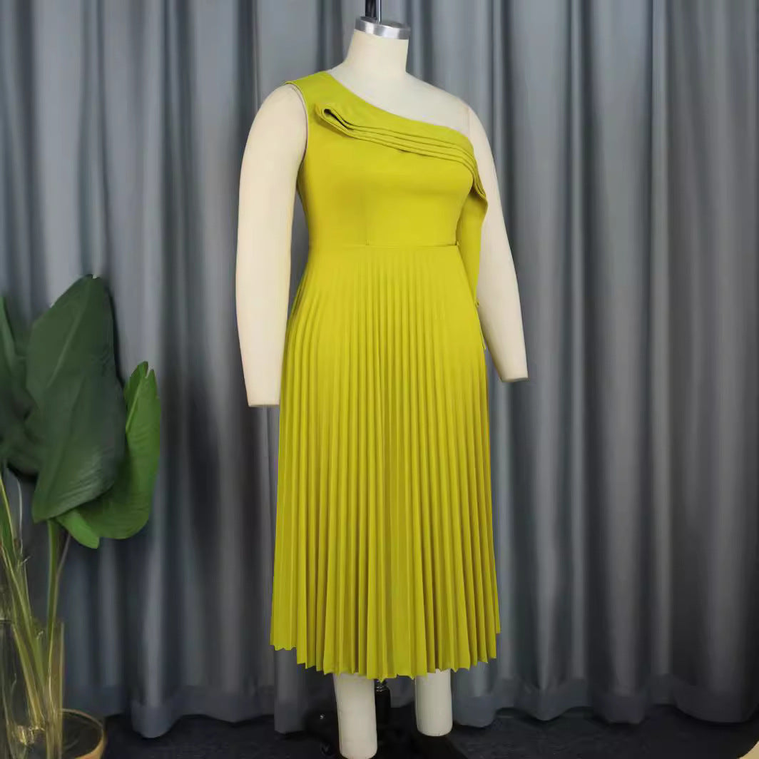 Dame Elegant Wickelkleid med asymmetrisk Ruffle-design Skovae
