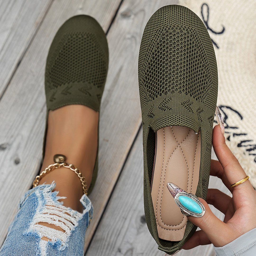 Dame Åndbare Slip-On Espadrilles med fleksibel Sål Stilla