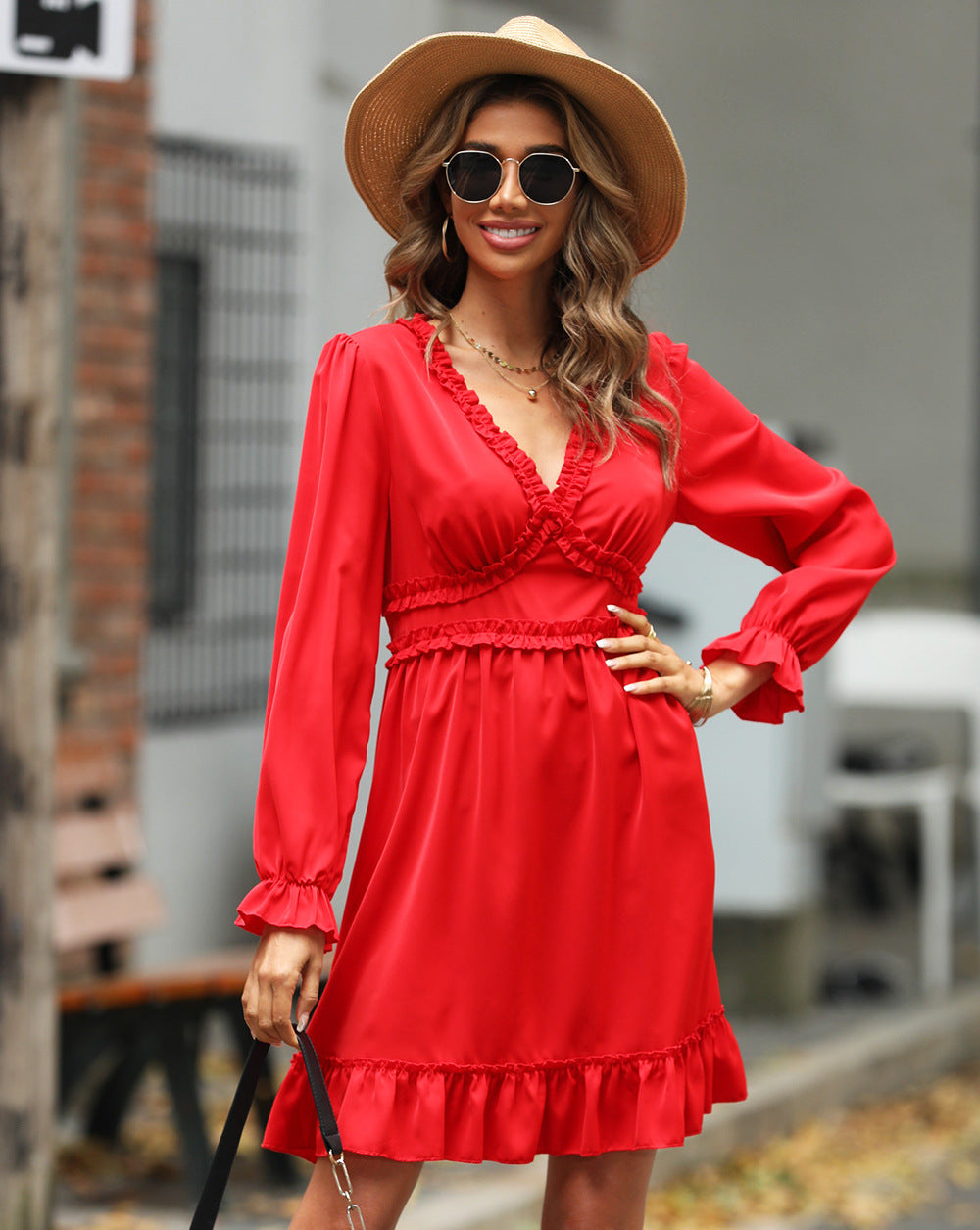 Dameviklekjole i Boho-stil Stilla
