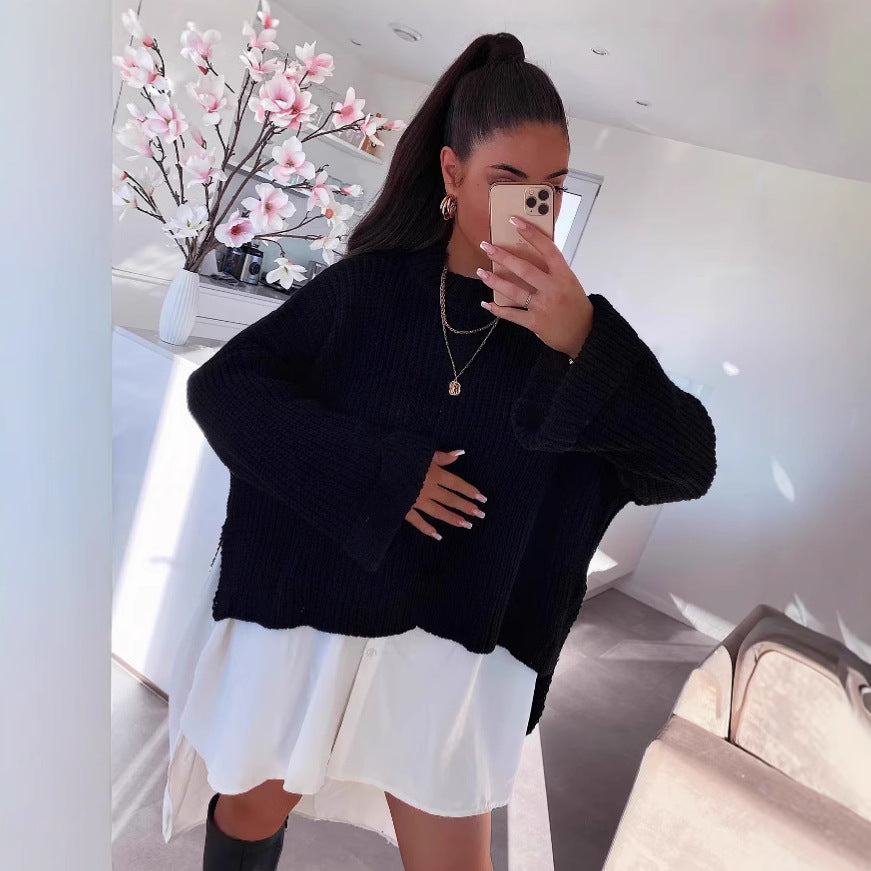 Kvinders afslappet sweater med tekstureret stof og løs pasform Stilla