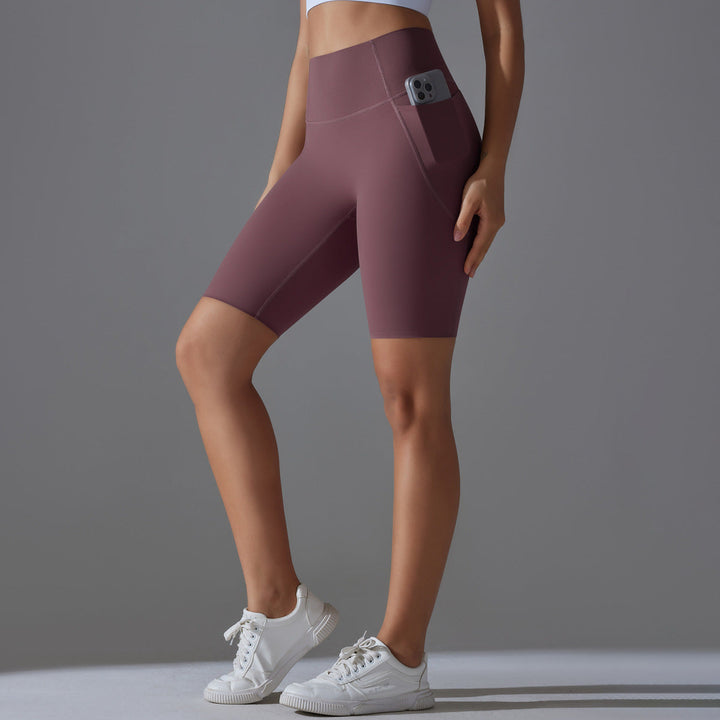 Dame cykelshorts med høj talje og praktiske sidelommer Skovae