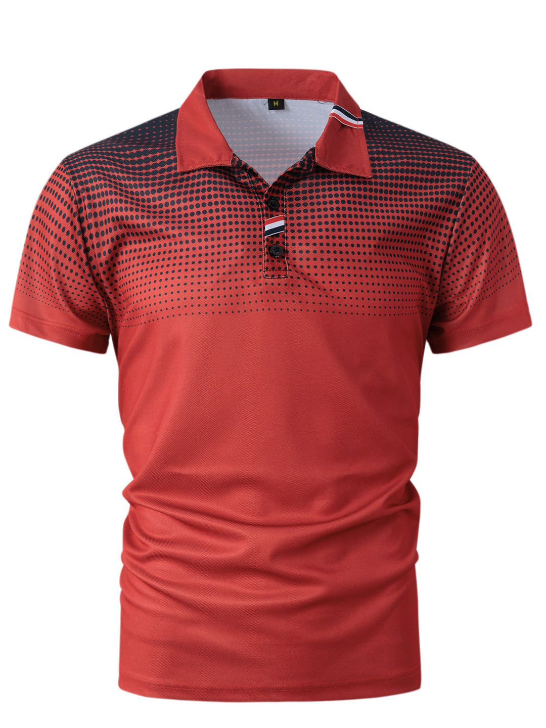 Herrer polo skjorte med moderne grafikdesign og åndbart materiale Stilla