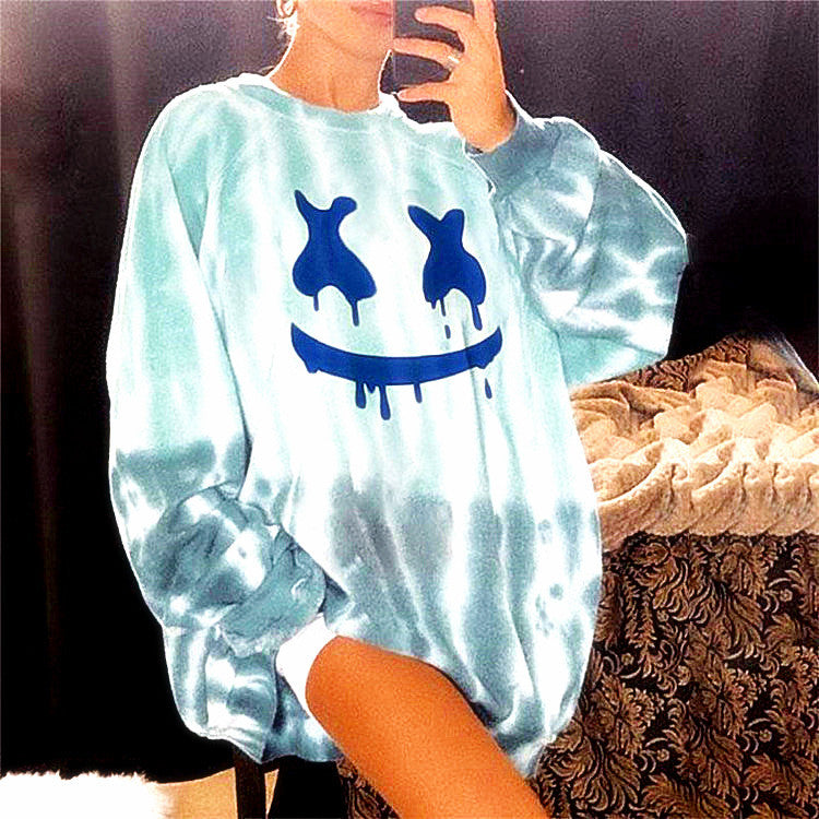 Dame Oversized Sweatshirt med unikt design Stilla