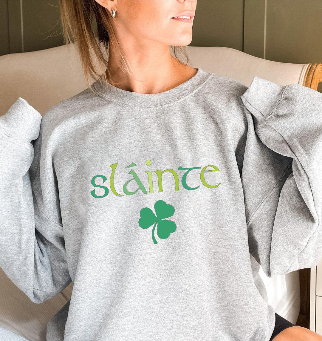 Kvinders sweatshirt med voluminøse ærmer og motiverende design Stilla