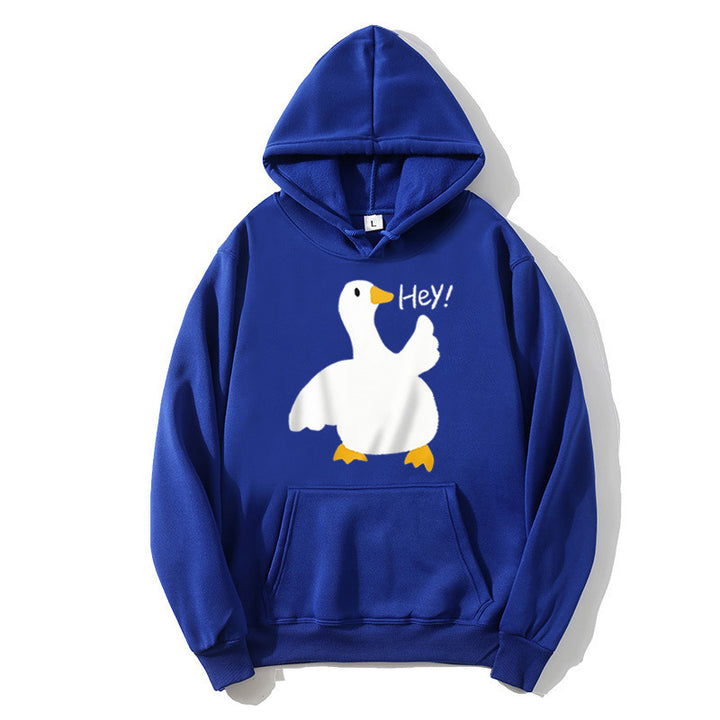 Dame hoodie med legende andemotiv Skovae