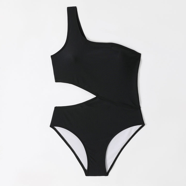 Dame Ensidig Badedragt med stilfuld Cut-Out og asymmetrisk Design Stilla