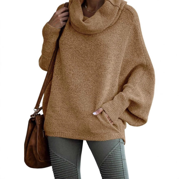 Dame casual turtleneck sweater med brede ærmer Stilla