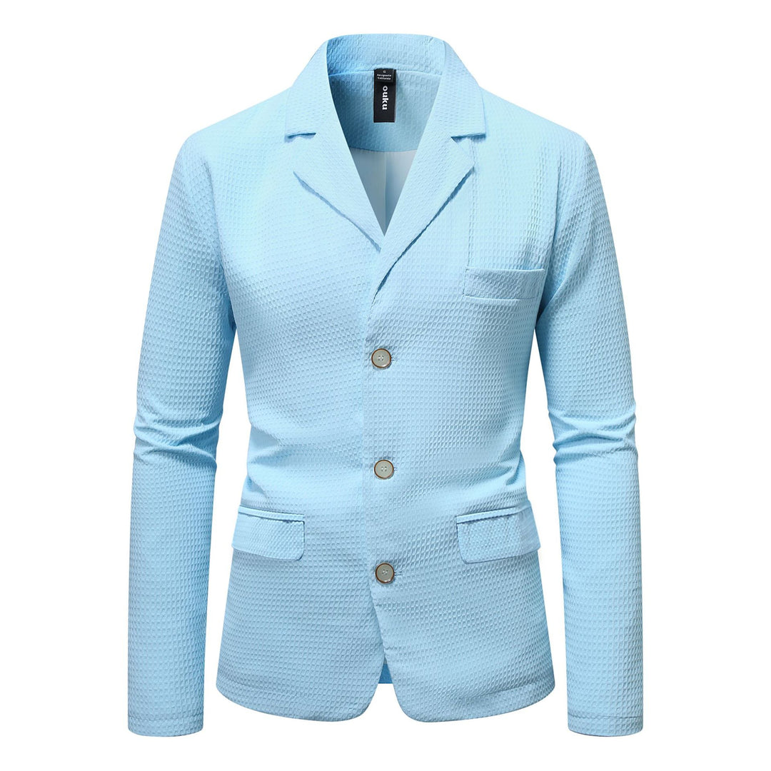 Herre elegant fritidsblazer med struktureret stof Stilla