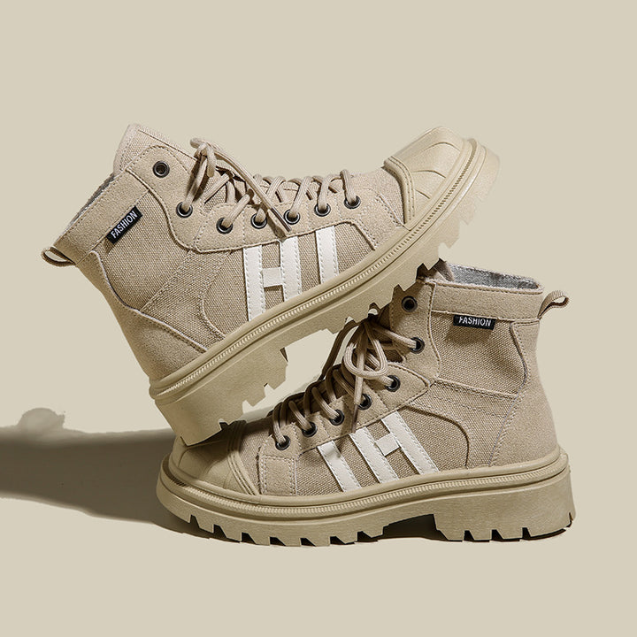 Dame Højformat Sneakers lavet af robust tekstil med trendy profilsål Stilla