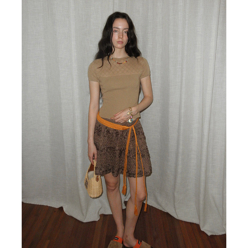 Dame wrapped skirt med elegant snit og legende bærevariationer Stilla