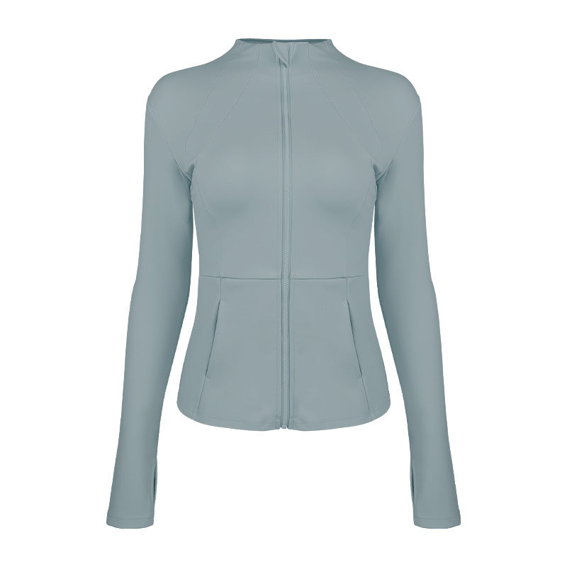 Dame sporty funktionel jakke med elegant snit og praktiske lynlåslommer Stilla