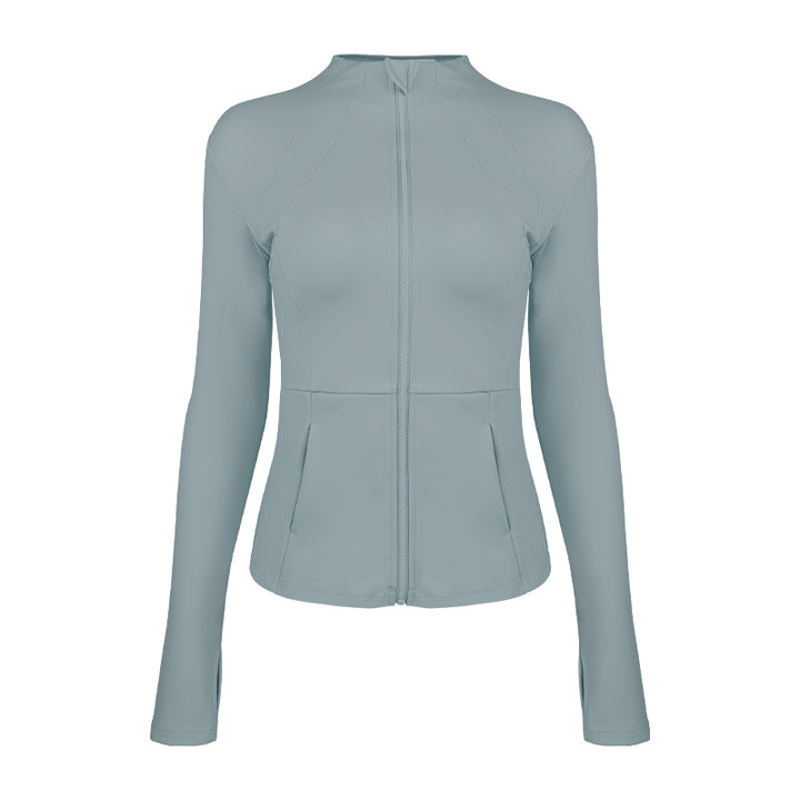 Dame sporty funktionel jakke med elegant snit og praktiske lynlåslommer Stilla